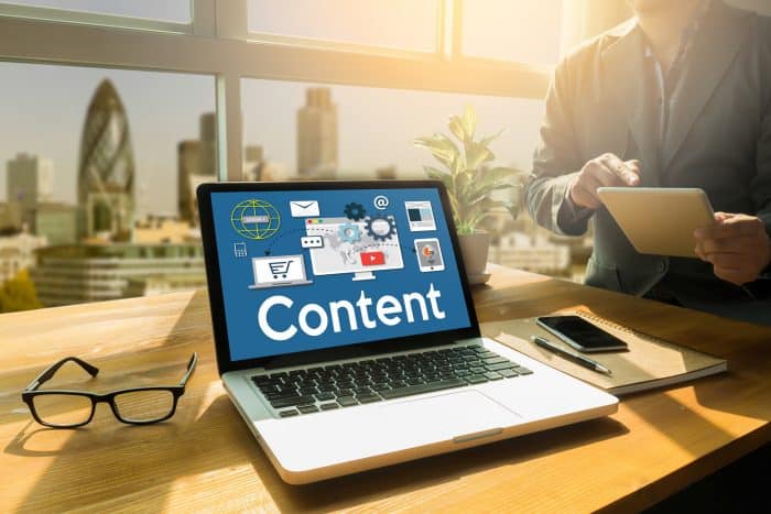 Content Marketing, Online Concept , Content Data Blogging Media